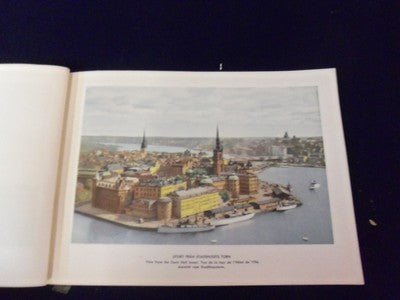 1910S VYER FRAN STOCKHOLM FARGFOTOGRAFI DIREKT EFTER NATUREN BOOKLET - II 7483