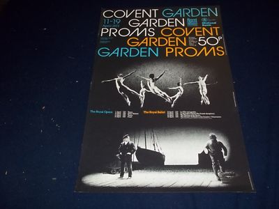 1975 ROYAL OPERA & BALLET COVENT GARDEN PROMS THEATER POSTER - P 135