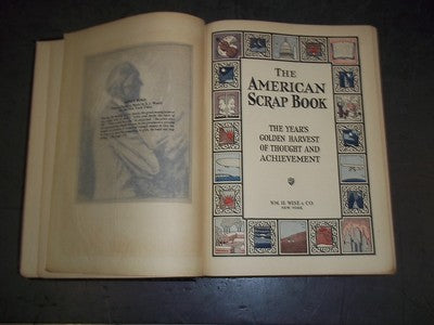 1928 THE AMERICAN SCRAP BOOK- GOLDEN HARVEST OF THOUGHT - GREAT PHOTOS - KD 827