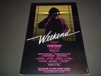 1983 WEEKEND SAINT PETER'S CHURCH THEATER POSTER ROGER LAX GREGG EDELMAN - P 178