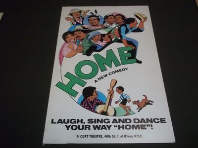 1970'S - 1980'S HOME A NEW COMEDY CORT THEATER POSTER - NEW YORK CITY - P 172