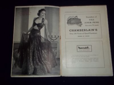1931-1942 YALE PROM PROGRAM LOT 5 DIFFERENT - GREAT PHOTOS & ADS - O 1656
