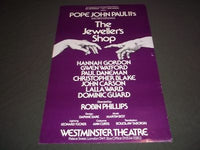 1982 THE JEWELLER'S SHOP WESTMINSTER THEATER POSTER HANNAH GORDON - P 204
