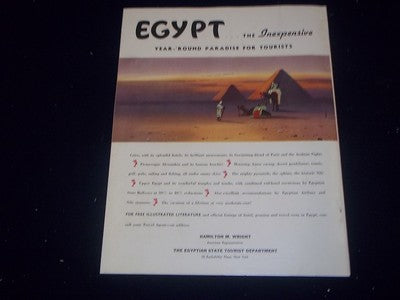 1938 FEBRUARY TRAVEL MAGAZINE SKETCHES FROM TURNER'S EGYPTIAN NOTEBOOK - II 1886