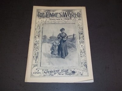 1897 SEPTEMBER THE LADIES' WORLD MAGAZINE - GREAT PHOTOS AND ADS - SP 3022
