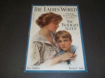 1914 AUGUST THE LADIES' WORLD MAGAZINE - GREAT PHOTOS AND ADS - SP 3066