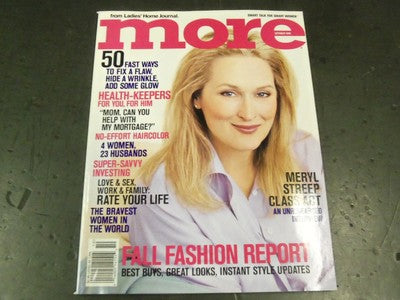 1999 OCTOBER MORE MAGAZINE - MERYL STREEP - II 6197