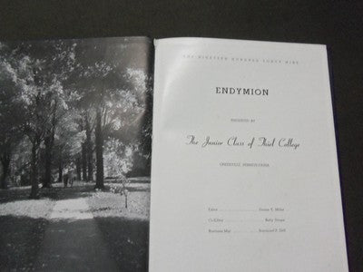 1949 THIEL COLLEGE YEARBOOK - THE ENDYMION - GREENVILLE PENNSYLVANIA - YB 612