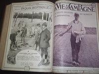 1908 JUL-DEC VIE A LA CAMPAGNE MAGAZINE VOLUME - FRENCH - NICE COVERS - KD 977