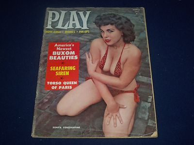 1959 MARCH PLAY MAGAZINE VOLUME NO. 1 ISSUE #1 - SONYA CONSTANTINE - J 5724