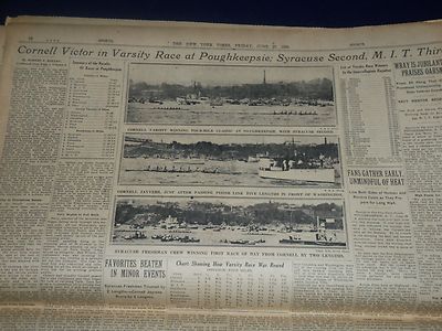 1930 JUNE 27 NEW YORK TIMES NEWSPAPER - OCEAN FLIERS LAND AT ROOSEVELT - NP 991