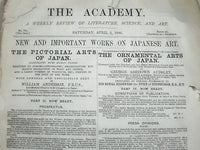 1886 THE ACADEMY WEEKLY REVIEW OF LITERATURE LOT OF 37 ISSUES - LONDON - O 2385