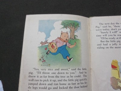 1920S THREE LITTLE PIGS CHILDREN'S BOOK - PLATT & MUNK COMPANY - KD 1744L