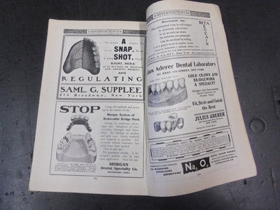 1905 NOVEMBER ITEMS OF INTEREST MAGAZINE - DENTAL ADVERTISEMENTS - II 7101