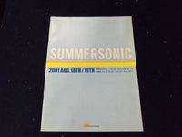 2001 SUMMERSONIC JAPANESE TOUR BOOK - GREAT PHOTOS - INCUBUS - SLIPKNOT- II 7890