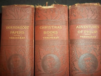 1840'S-1860'S NOVEL BY WILLIAM MAKEPEACE THACKERAY BOUND VOLUME LOT OF 8- KD 928