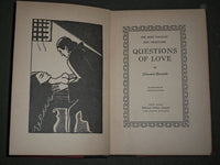 1931 THE MOST PLEASANT AND DELECTABLE QUESTIONS OF LOVE BOOK BOCCACCIO- KD 1073