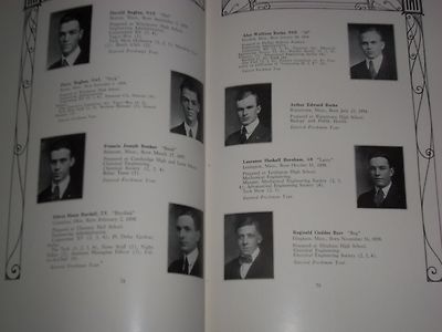 1921 TECHNIQUE MASSACHUSETTS INSTITUTE TECHNOLOGY YEARBOOK - CAMBRIDGE - YB 367