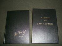 1964 A TRIBUTE TO JOHN FITZGERALD KENNEDY BY PAUL SALINGER BOOK W/ CASE - KD 623