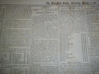 1866 MAR 3 NEW-YORK TIMES NEWSPAPER - POST-CIVIL WAR DEBATES - NP 1466
