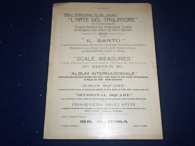 1912-1914 IL SARTO ITALIAN MAGAZINE LOT OF 30-1915 TESTIMONIALS MAGAZINE- O 1851