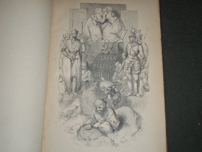 1847 THE NOVELS OF SIR WALTER SCOTT - SCOT'S WORKS VOLUME LOT OF 4 - KD 1074