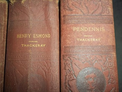 1840'S-1860'S NOVEL BY WILLIAM MAKEPEACE THACKERAY BOUND VOLUME LOT OF 8- KD 928