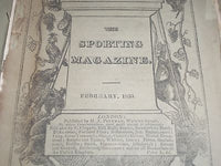 1833 THE SPORTING MAGAZINE PUB. IN LONDON LOT OF 3 - NICE ENGRAVINGS - WR 631