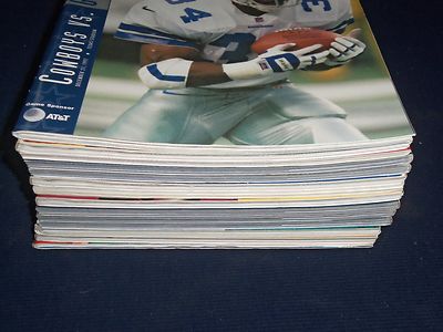 1997 NEW YORK GIANTS GAME DAY PROGRAM LOT OF 14 DIFFERENT - NICE PHOTOS - O 2396