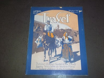 1923 APRIL THE TRAVEL MAGAZINE - SICILIAN PEASANTS OFF FOR MARKET - II 2184