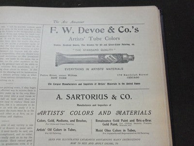 1901-1902 ART AMATEUR MAGAZINE BOUND VOLUME - GREAT ILLUSTRATIONS - KD 3051
