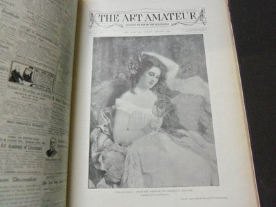 1899-1900 ART AMATEUR MAGAZINE BOUND VOLUME - GREAT ILLUSTRATIONS - KD 3048