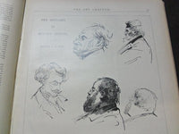 1894-1895 ART AMATEUR MAGAZINE BOUND VOLUME - GREAT ILLUSTRATIONS - KD 3045