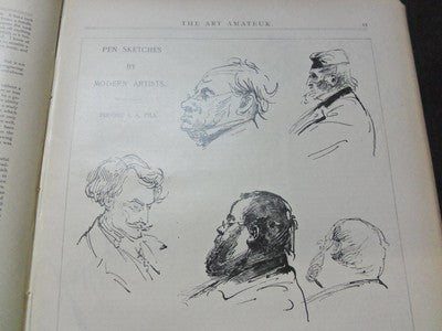 1894-1895 ART AMATEUR MAGAZINE BOUND VOLUME - GREAT ILLUSTRATIONS - KD 3045
