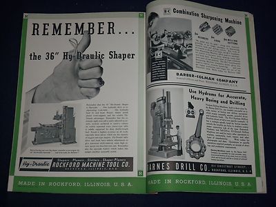 1939 APRIL MACHINERY MAGAZINE - NEW DEPARTURE BALL BEARINGS - II 9426