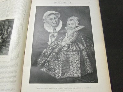 1894-1895 ART AMATEUR MAGAZINE BOUND VOLUME - GREAT ILLUSTRATIONS - KD 3045