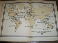1937 NEUNZIG JAHRE HAMBURN-AMERIKA LINIE GERMAN BOOK - PHOTOS - MAP - KD 1357