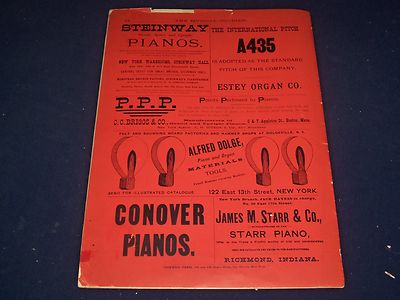 1892 FEBRUARY 10 MUSICAL COURIER MAGAZINE - NICE ILLUSTRATIONS & ADS - J 1244