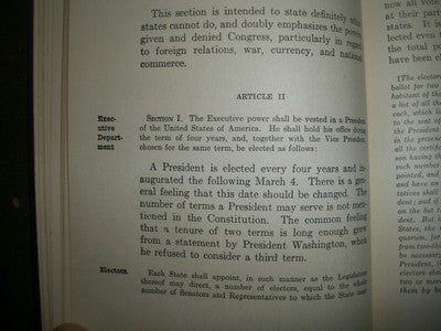 1925 DECLARATION OF INDEPENDENCE & CONSTITUTIONS OF US & NEW JERSEY BOOK- KD 781