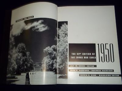1950 CORKS & CURLS UNIVERSITY OF VIRGINIA COLLEGE YEARBOOK - PHOTOS - YB 217