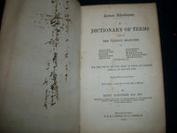 1851 MCMURTRIE'S SCIENTIFIC LEXICON SCIENTIARUM DICTIONARY OF TERMS - KD 727V
