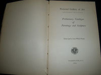 1941 NATIONAL GALLERY OF ART PRELIMINARY CATALOGUE OF PAINTINGS - KD 2830