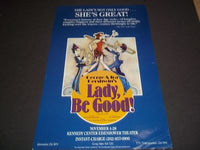 1987 LADY BE GOOD KENNEDY CENTER THEATER POSTER GEORGE & IRA GERSHWIN - P 170
