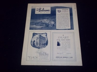 1940 AUGUST THE TRAVEL MAGAZINE - LOOKING TOWARD THE BATTERY IN NYC - II 2486