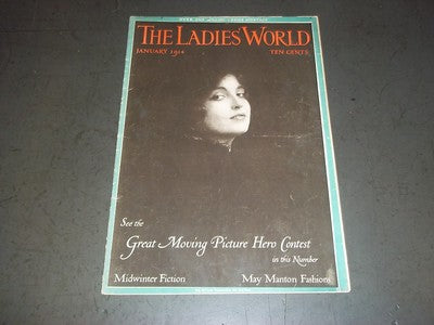 1914 JANUARY THE LADIES' WORLD MAGAZINE - MAY MANTON FASHION - SP 2982