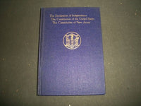 1925 DECLARATION OF INDEPENDENCE & CONSTITUTIONS OF US & NEW JERSEY BOOK- KD 781