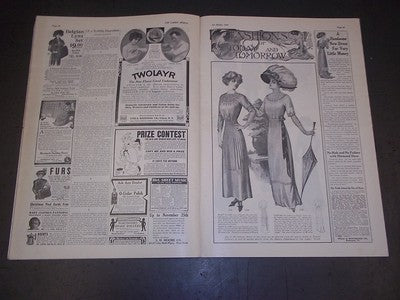 1910 OCTOBER THE LADIES' WORLD MAGAZINE - GREAT PHOTOS AND ADS - SP 2990