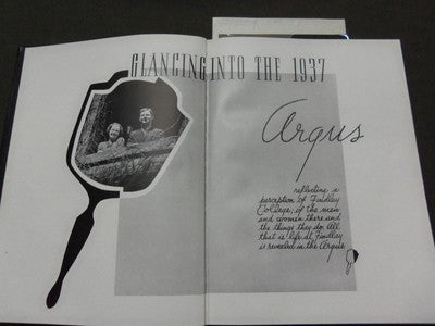 1937 THE ARGUS FINDLAY COLLEGE YEARBOOK - OHIO - CLASS PHOTOS - YB 318