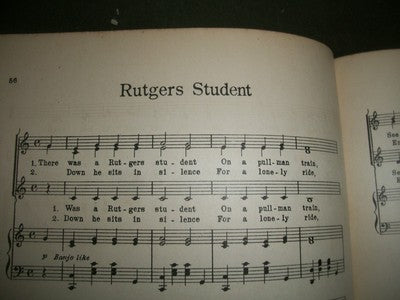 1924 SONGS OF NEW JERSEY COLLEGE BOOK - 2ND EDITION - MCKINNEY - KD 1870G