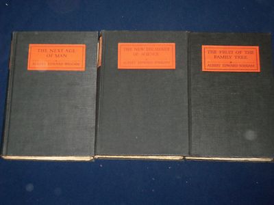 1923-1927 ALBERT EDWARD WIGGAM VOLUME LOT OF 3 - FAMILY TREE - PHOTOS - KD 797B